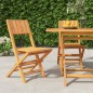 vidaXL Sedie da Giardino Pieghevoli 2pz 47x61x90cm Legno Massello Teak vidaXL Sedie da Giardino Pieghevoli 2pz 47x61x90cm Legno Massello Teak