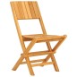 vidaXL Sedie da Giardino Pieghevoli 2pz 47x61x90cm Legno Massello Teak vidaXL Sedie da Giardino Pieghevoli 2pz 47x61x90cm Legno Massello Teak