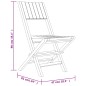 vidaXL Sedie da Giardino Pieghevoli 2pz 47x61x90cm Legno Massello Teak vidaXL Sedie da Giardino Pieghevoli 2pz 47x61x90cm Legno Massello Teak