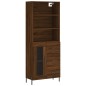 vidaXL Credenza Rovere Marrone 69,5x34x180 cm in Legno Multistrato vidaXL Credenza Rovere Marrone 69,5x34x180 cm in Legno Multistrato