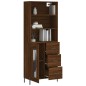 vidaXL Credenza Rovere Marrone 69,5x34x180 cm in Legno Multistrato vidaXL Credenza Rovere Marrone 69,5x34x180 cm in Legno Multistrato