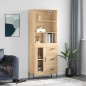 vidaXL Credenza Rovere Sonoma 69,5x34x180 cm in Legno Multistrato vidaXL Credenza Rovere Sonoma 69,5x34x180 cm in Legno Multistrato