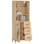 vidaXL Credenza Rovere Sonoma 69,5x34x180 cm in Legno Multistrato vidaXL Credenza Rovere Sonoma 69,5x34x180 cm in Legno Multistrato