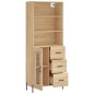 vidaXL Credenza Rovere Sonoma 69,5x34x180 cm in Legno Multistrato vidaXL Credenza Rovere Sonoma 69,5x34x180 cm in Legno Multistrato