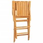 vidaXL Sedie da Giardino Pieghevoli 2pz 55x61x90cm Legno Massello Teak