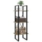 vidaXL Libreria a 3 Ripiani Rovere Sonoma 40x30x105 cm in Truciolato