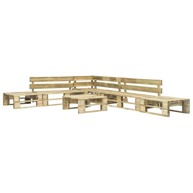 vidaXL Set Divani da Giardino con Pallet 6 pz in Legno vidaXL Set Divani da Giardino con Pallet 6 pz in Legno