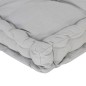 Cuscino per Pallet e Pavimento in Cotone 120x80x10 cm Grigio Cuscino per Pallet e Pavimento in Cotone 120x80x10 cm Grigio