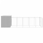 vidaXL Casetta Cani Corsa Grigio Chiaro 214x661x181 cm Acciaio Zincato