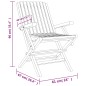 vidaXL Sedie da Giardino Pieghevoli 2pz 61x67x90cm Legno Massello Teak vidaXL Sedie da Giardino Pieghevoli 2pz 61x67x90cm Legno Massello Teak