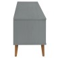 Mobile TV MOLDE Grigia 158x40x49 cm in Legno Massello di Pino Mobile TV MOLDE Grigia 158x40x49 cm in Legno Massello di Pino