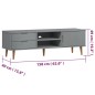 Mobile TV MOLDE Grigia 158x40x49 cm in Legno Massello di Pino Mobile TV MOLDE Grigia 158x40x49 cm in Legno Massello di Pino