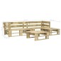 vidaXL Set Divani da Giardino con Pallet 4 pz in Legno vidaXL Set Divani da Giardino con Pallet 4 pz in Legno