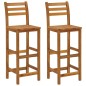 vidaXL Set da Bar per Giardino 3 pz in Legno Massello di Acacia