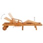 vidaXL Sdraio 2 pz con Cuscini in Legno Massello di Acacia vidaXL Sdraio 2 pz con Cuscini in Legno Massello di Acacia