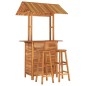 vidaXL Set da Bar per Giardino 3 pz in Legno Massello di Acacia vidaXL Set da Bar per Giardino 3 pz in Legno Massello di Acacia