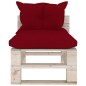 vidaXL Salotto Giardino in Pallet con Cuscini 4 pz in Legno di Pino vidaXL Salotto Giardino in Pallet con Cuscini 4 pz in Legno di Pino