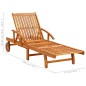 vidaXL Lettini Prendisole 2 pz in Legno Massello di Acacia vidaXL Lettini Prendisole 2 pz in Legno Massello di Acacia