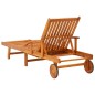 vidaXL Sdraio 2 pz con Cuscini in Legno Massello di Acacia vidaXL Sdraio 2 pz con Cuscini in Legno Massello di Acacia