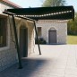 Tenda da Sole Retrattile Manuale con LED 4,5x3 m Antracite Tenda da Sole Retrattile Manuale con LED 4,5x3 m Antracite