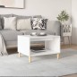 vidaXL Tavolino da Salotto Bianco 60x50x40 cm in Legno Multistrato vidaXL Tavolino da Salotto Bianco 60x50x40 cm in Legno Multistrato