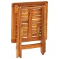 vidaXL Lettino Prendisole 2pz con Tavolo e Cuscini Massello d'Acacia vidaXL Lettino Prendisole 2pz con Tavolo e Cuscini Massello d'Acacia