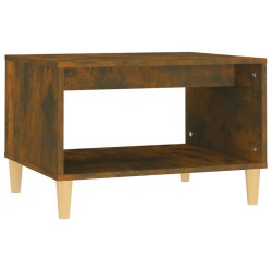 vidaXL Tavolino da Salotto Rovere Fumo 60x50x40cm in Legno Multistrato