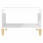 vidaXL Tavolino da Salotto Bianco Lucido 60x50x40 cm Legno Multistrato