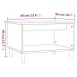 vidaXL Tavolino da Salotto Bianco Lucido 60x50x40 cm Legno Multistrato