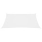 vidaXL Parasole a Vela Oxford Rettangolare 3x5 m Bianco