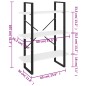 vidaXL Libreria Bianca 80x30x105 cm in Legno Multistrato