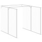 vidaXL Casetta Cani con Corsa Antracite 165x1067x181cm Acciaio Zincato