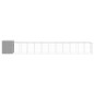 vidaXL Pollaio Area Corsa Grigio Chiaro 165x1271x181cm Acciaio Zincato