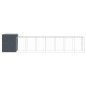 vidaXL Pollaio con Area Corsa Antracite 165x863x181 cm Acciaio Zincato vidaXL Pollaio con Area Corsa Antracite 165x863x181 cm Acciaio Zincato