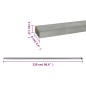 vidaXL Pali per Recinzione da Giardino 10 pz Argento 220 cm in Acciaio vidaXL Pali per Recinzione da Giardino 10 pz Argento 220 cm in Acciaio