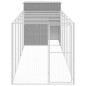 vidaXL Pollaio Area Corsa Grigio Chiaro 165x659x181 cm Acciaio Zincato vidaXL Pollaio Area Corsa Grigio Chiaro 165x659x181 cm Acciaio Zincato
