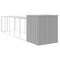 vidaXL Pollaio Area Corsa Grigio Chiaro 165x659x181 cm Acciaio Zincato vidaXL Pollaio Area Corsa Grigio Chiaro 165x659x181 cm Acciaio Zincato
