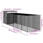 vidaXL Pollaio Area Corsa Grigio Chiaro 165x659x181 cm Acciaio Zincato vidaXL Pollaio Area Corsa Grigio Chiaro 165x659x181 cm Acciaio Zincato