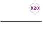 vidaXL Pali per Recinzione da Giardino 20 pz Grigi 240 cm in Acciaio vidaXL Pali per Recinzione da Giardino 20 pz Grigi 240 cm in Acciaio