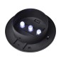 vidaXL Lampade Solari da Esterno per Recinzioni 12 pz LED Nero vidaXL Lampade Solari da Esterno per Recinzioni 12 pz LED Nero