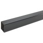vidaXL Pali per Recinzione da Giardino 40 pz Grigi 240 cm in Acciaio vidaXL Pali per Recinzione da Giardino 40 pz Grigi 240 cm in Acciaio