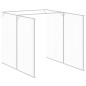 vidaXL Casetta Cani con Corsa Antracite 165x455x181 cm Acciaio Zincato