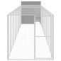 vidaXL Pollaio Area Corsa Grigio Chiaro 165x1067x181cm Acciaio Zincato vidaXL Pollaio Area Corsa Grigio Chiaro 165x1067x181cm Acciaio Zincato