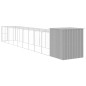 vidaXL Pollaio Area Corsa Grigio Chiaro 165x1067x181cm Acciaio Zincato vidaXL Pollaio Area Corsa Grigio Chiaro 165x1067x181cm Acciaio Zincato