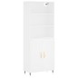 vidaXL Credenza Bianca 69,5x34x180 cm in Legno Multistrato vidaXL Credenza Bianca 69,5x34x180 cm in Legno Multistrato
