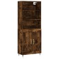 vidaXL Credenza Rovere Fumo 69,5x34x180 cm in Legno Multistrato vidaXL Credenza Rovere Fumo 69,5x34x180 cm in Legno Multistrato