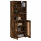 vidaXL Credenza Rovere Fumo 69,5x34x180 cm in Legno Multistrato vidaXL Credenza Rovere Fumo 69,5x34x180 cm in Legno Multistrato