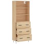 vidaXL Credenza Rovere Sonoma 69,5x34x180 cm in Legno Multistrato vidaXL Credenza Rovere Sonoma 69,5x34x180 cm in Legno Multistrato