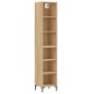 vidaXL Credenza Rovere Sonoma 34,5x32,5x180 cm in Legno Multistrato vidaXL Credenza Rovere Sonoma 34,5x32,5x180 cm in Legno Multistrato
