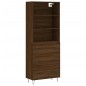 vidaXL Credenza Rovere Marrone 69,5x34x180 cm in Legno Multistrato vidaXL Credenza Rovere Marrone 69,5x34x180 cm in Legno Multistrato